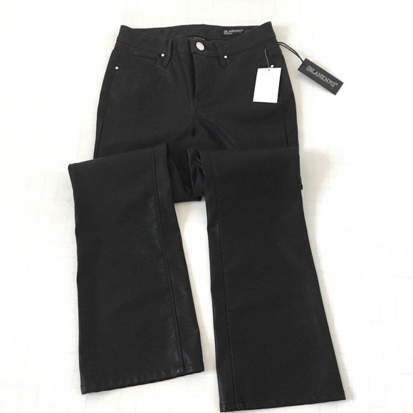 BLANKNYC Black Faux Leather Boot Cut Flare Pant 24 - Picture 13 of 14